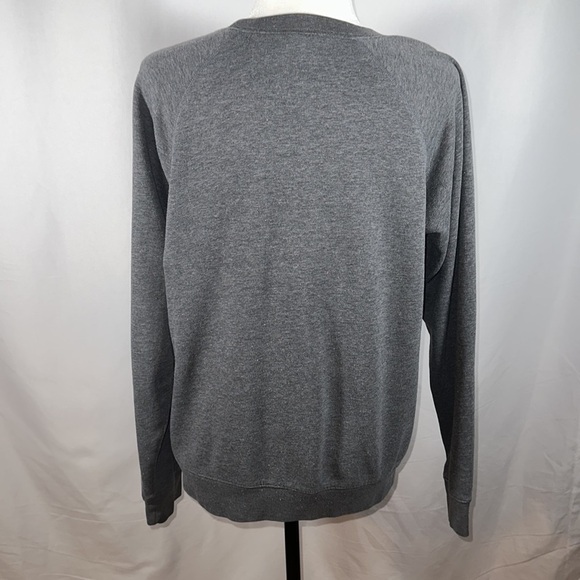 Victoria’s Secret PINK Oversized Grey & Purple Love Pink Sweater - Picture 7 of 10